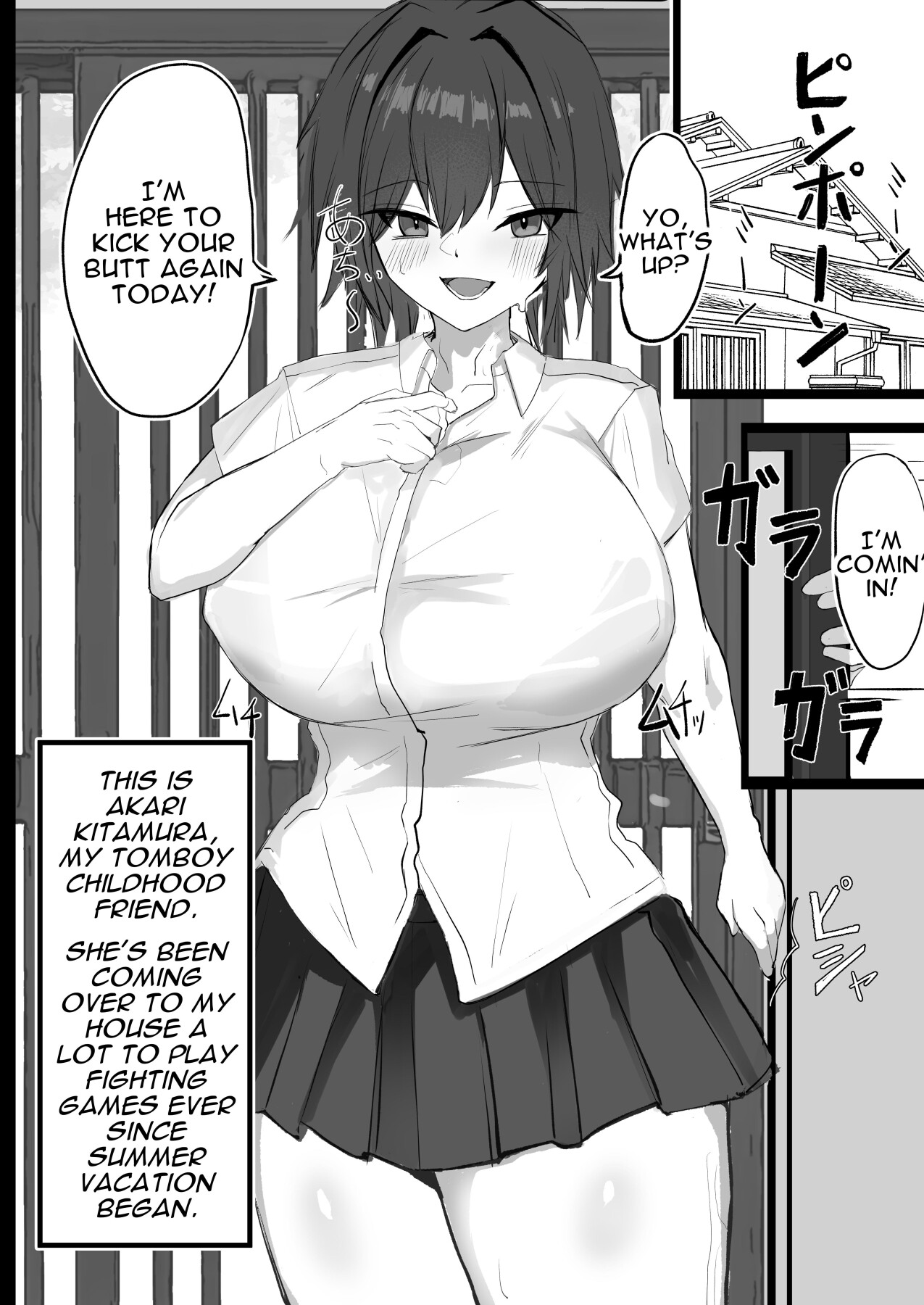 Hentai Manga Comic-Sex With My J-cup Bust Friend Who I Used To Think Was A Guy-Read-3
